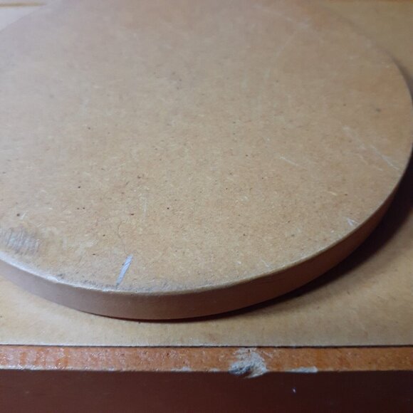 Wooden Swivel Mail Accessories Holder Heart Cutout Swivel Desk Organizer Caddy - Picture 7 of 7